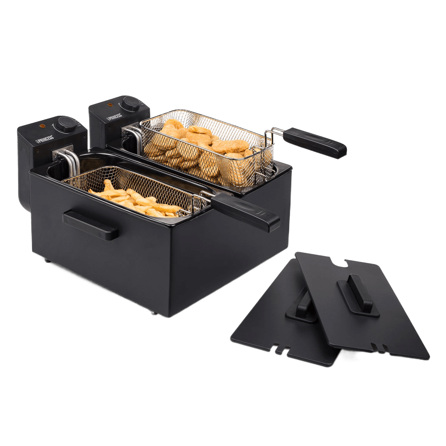 Fritös Dubbel 2x3L 2x1800W Svart - masterkitchen.se