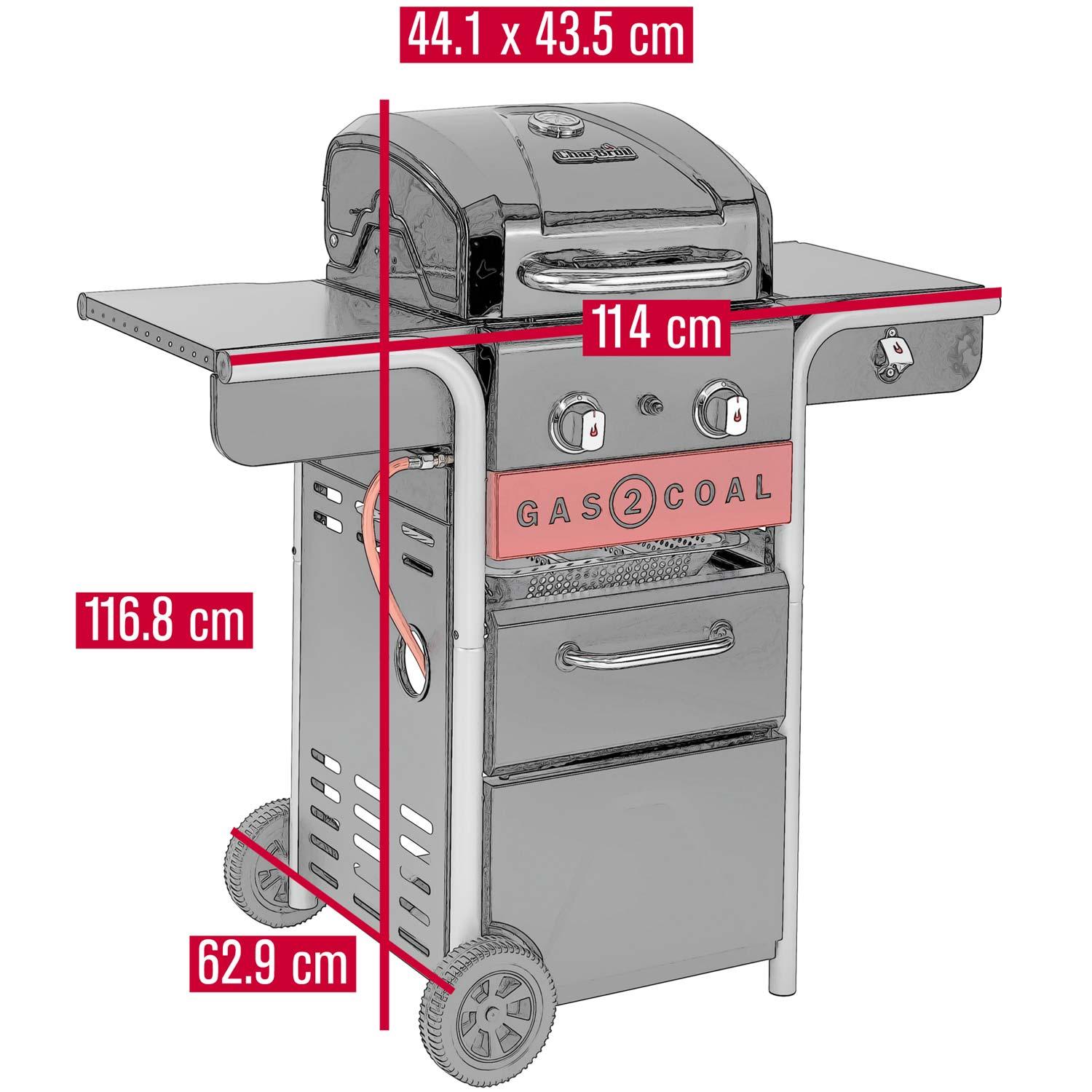 Hybridgrill Gas2Coal 2.0 2 Brännare - masterkitchen.se