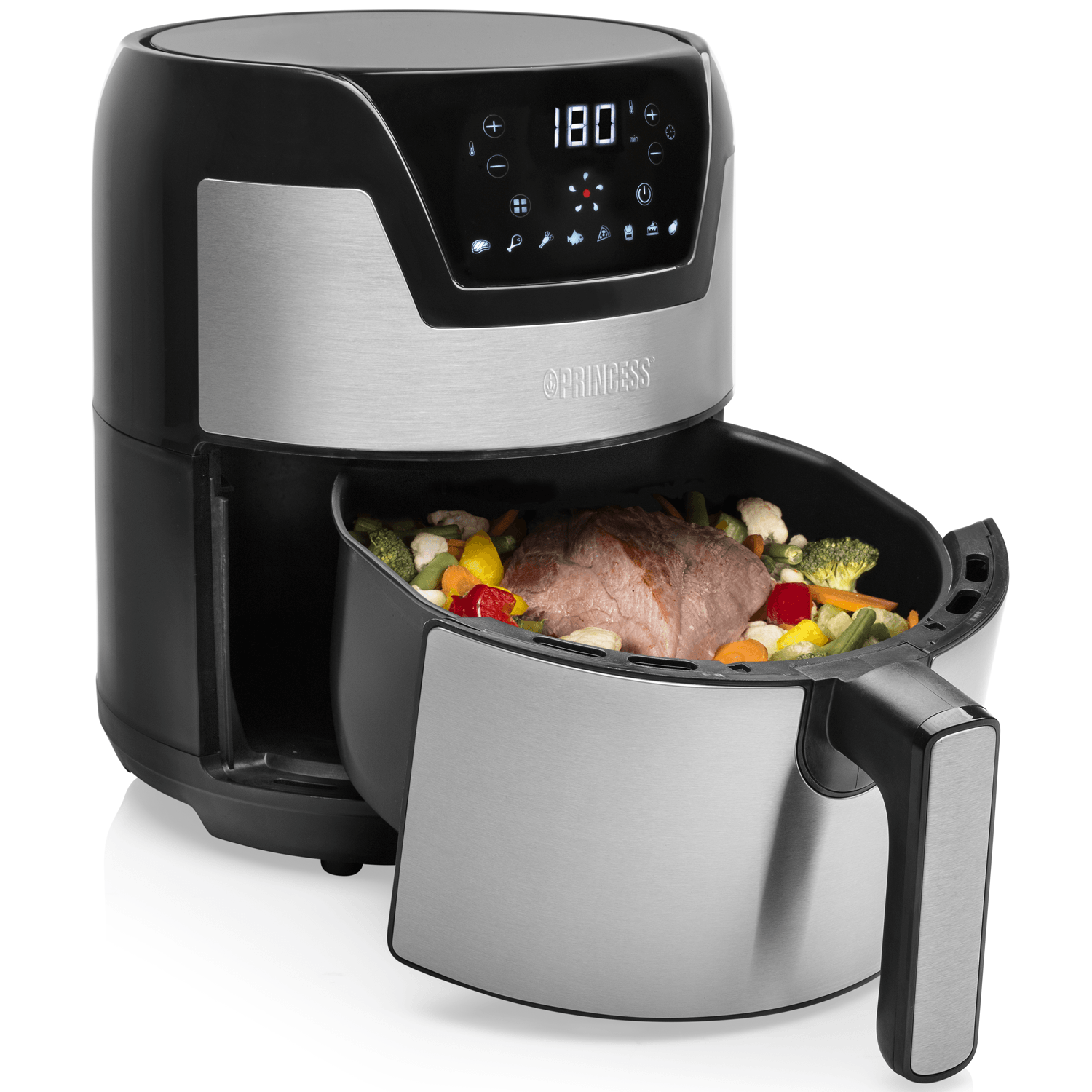 Aerofryer Digital 4.5L 1500W Rostfri - 182026 - masterkitchen.se