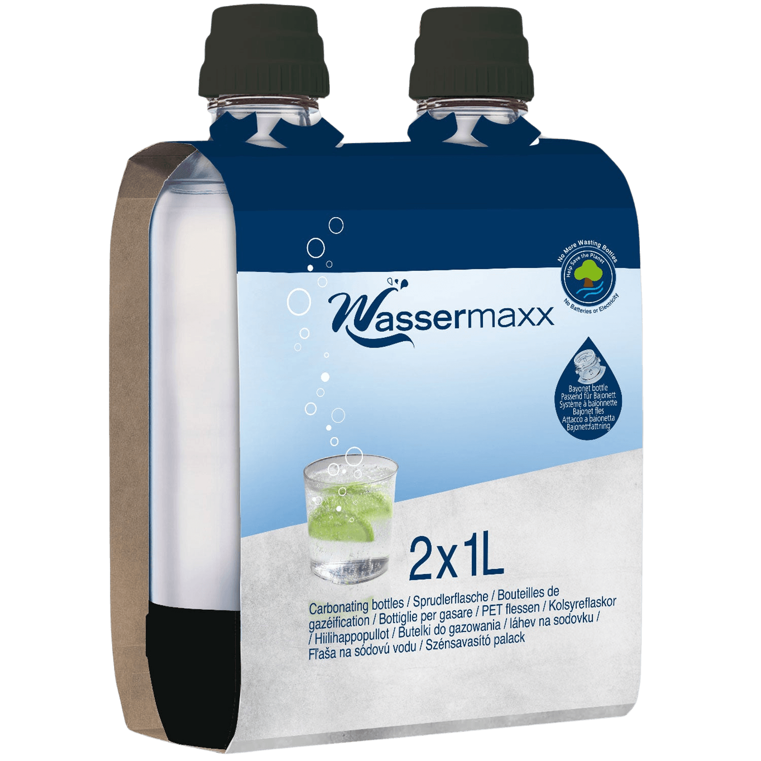 2x1L Wassermaxx bottles - masterkitchen.se