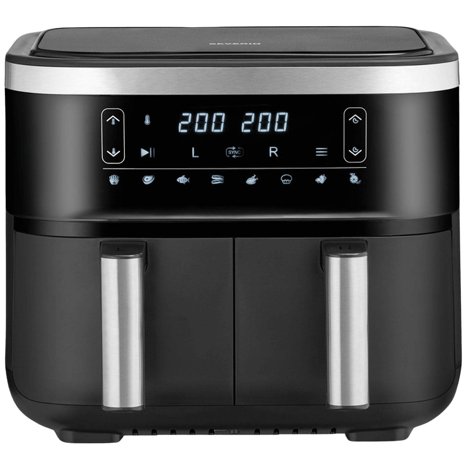 Air Fryer Dubbel 2X4L 2850W FR2453 - masterkitchen.se