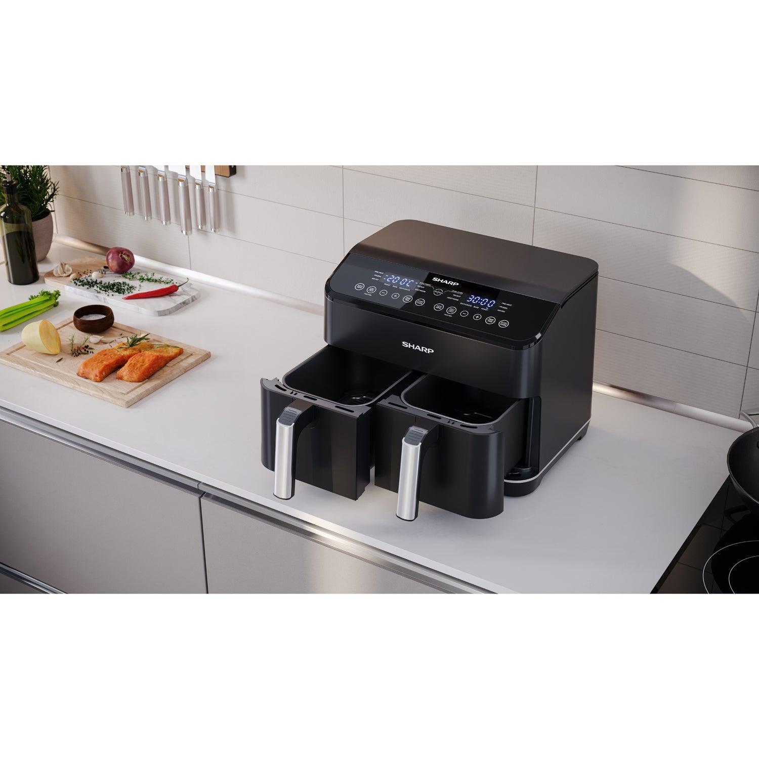 Airfryer Dubbel 2X4L  2X1800W - AF-GD82AE-B - masterkitchen.se