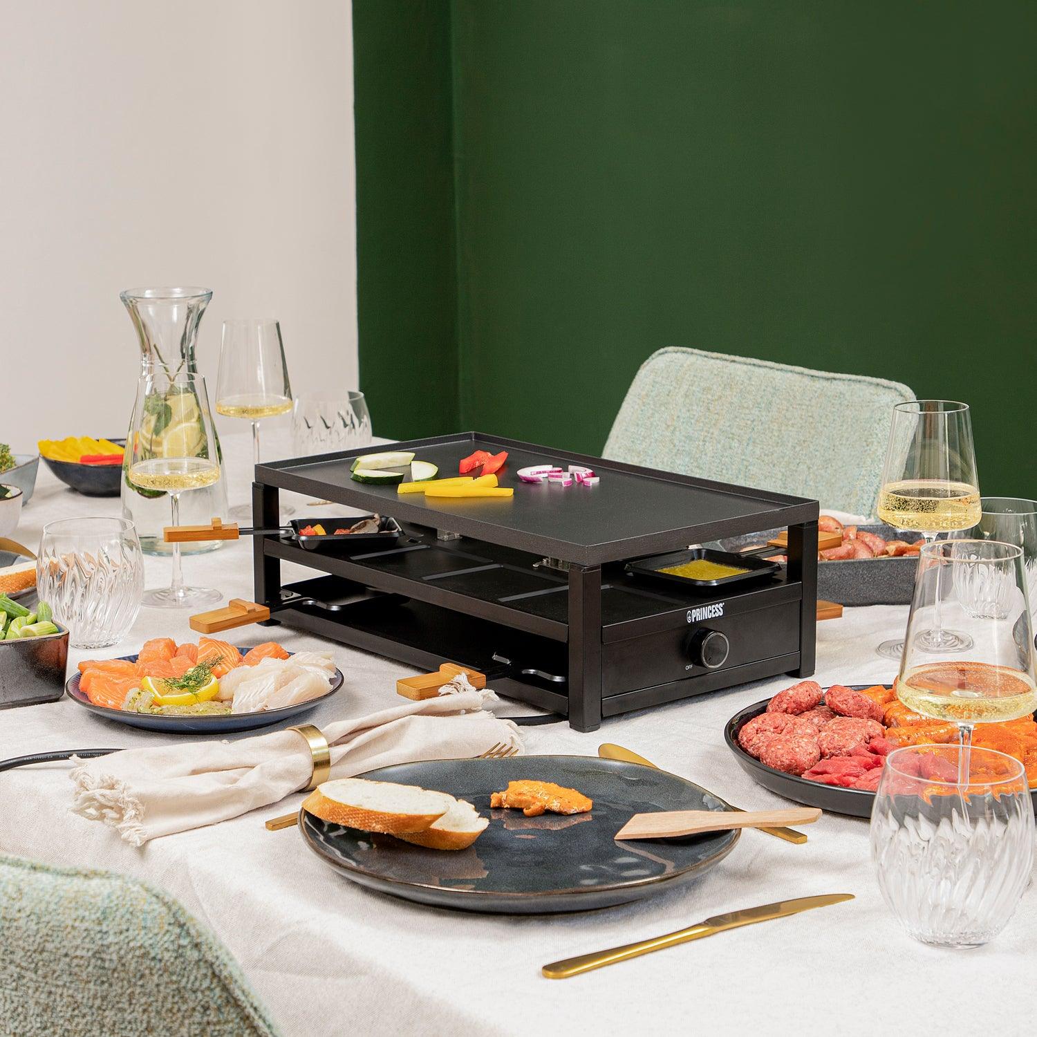 Raclette 162655  Black Steel Raclette för 8pers. - masterkitchen.se