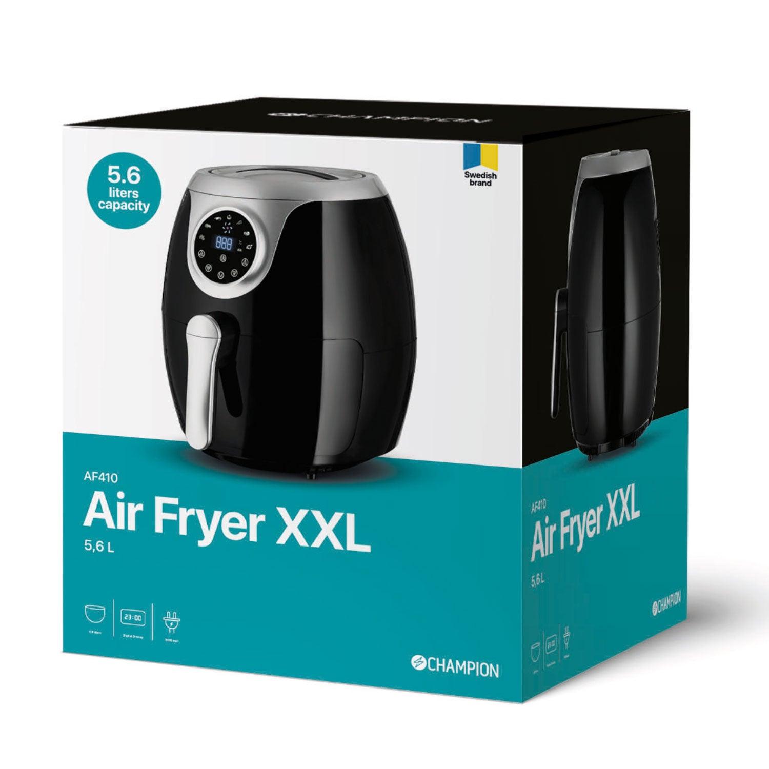 Air Fryer XXL 5,6L 1800W AF410 Svart/Silver - masterkitchen.se